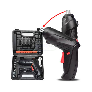 46 Pcs Rechargeable Powerful Cordless Screwdriver With Drill Machine